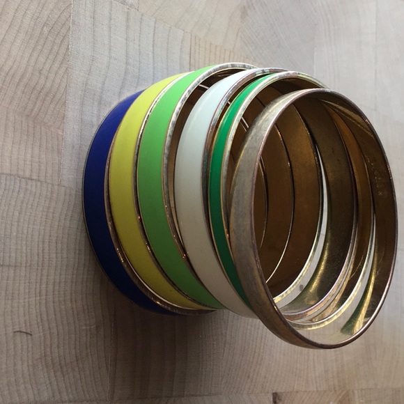 J Crew stacking bracelets set of six. - Picture 3 of 3